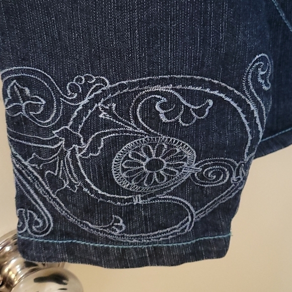 True Vintage 1970s DENIM D GREE Embroidered Denim Western Jacket - Picture 3 of 8